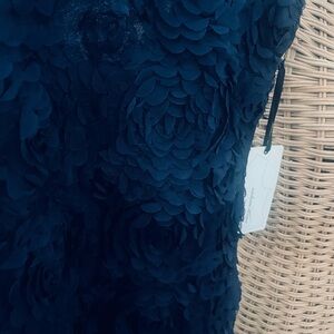 Medium Elegant Navy Floral Dress